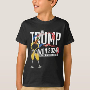 Camiseta Donald Trump Ganhou A Inauguração Eleitoral 2024 H