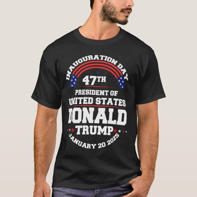 Camiseta Donald Trump Ganhou A Inauguração Eleitoral 2024 H (Frente)