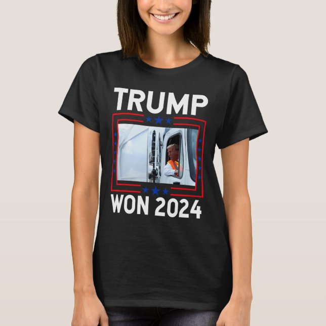 Camiseta Donald Trump Ganhou a Inauguração Eleitoral de 202 (Frente)