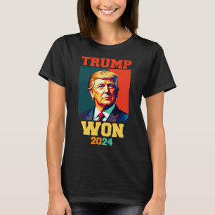 Camiseta Donald Trump Ganhou a Posse de Homen 2024 Eleição