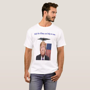 Camiseta Donald trump humor ufo drones