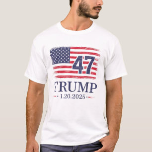 Camiseta Donald Trump Inauguration Day 2025 47th USA Flag