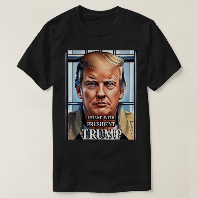 Camiseta Donald Trump Indicou que o trava para cima e que l (Frente do Design)