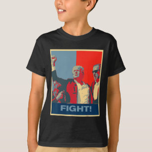 Camiseta Donald Trump Lutar com o Trabalho de arte forte do