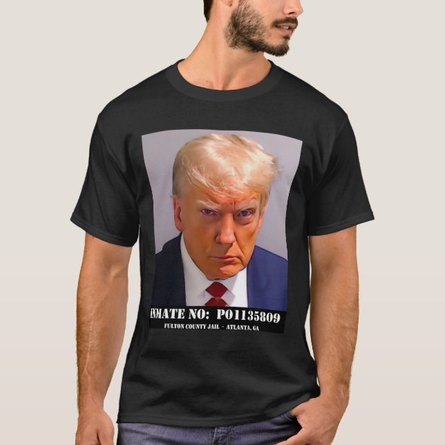 Camiseta Donald Trump Mug Shot (Frente)