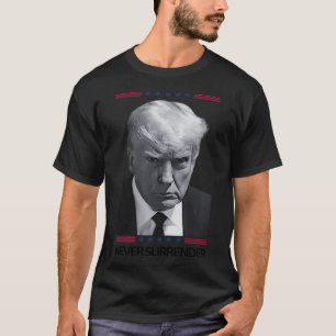 Camiseta Donald Trump Mug Shot Nunca Entregue Presidente 20