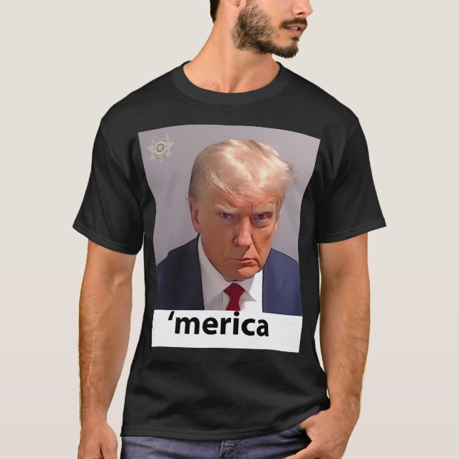 Camiseta Donald Trump Mugshot (Frente)
