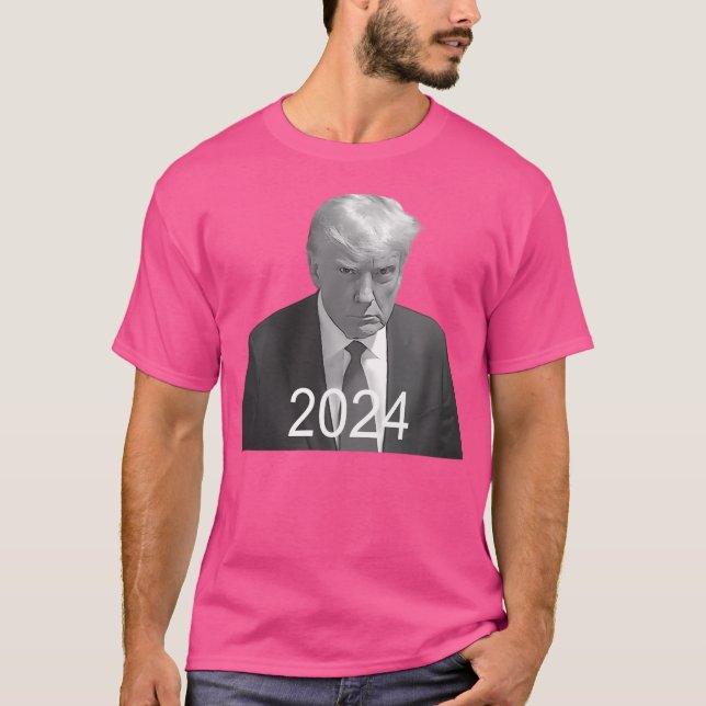 Camiseta Donald Trump Mugshot 2024 (Frente)