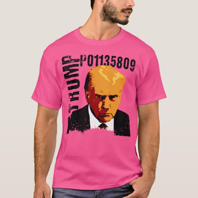 Camiseta Donald Trump Mugshot Fulton Co. (Frente)