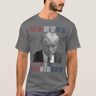 Camiseta Donald Trump Mugshot Queria O Presidente 2024