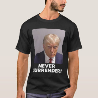 Camiseta Donald Trump Mugshot T Shirt Nunca Se Rende