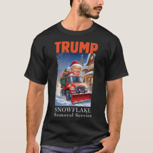 Camiseta Donald Trump Natal Engraçado Remoção do Floco de N