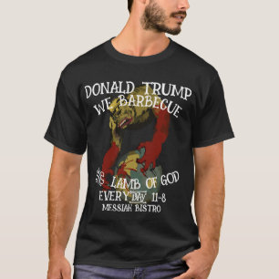 CAMISETA DONALD TRUMP NÓS FAZEMOS CHURRASCO DO CORDEIRO DE 