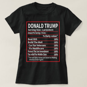 Camiseta Donald Trump Nutrição Fatos - Feliz Natal