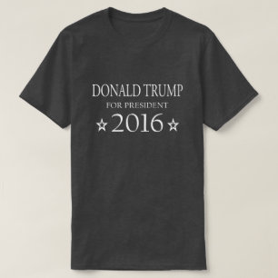 Camiseta Donald Trump para o presidente 2016