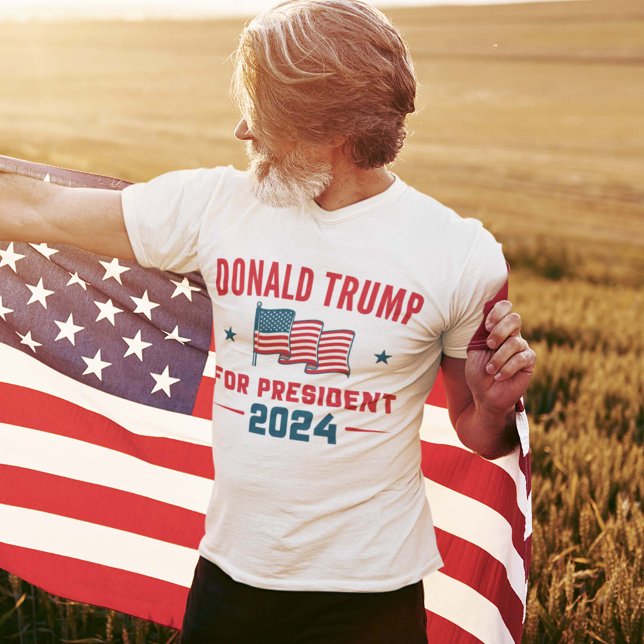 Camiseta Donald Trump Para O Presidente 2024 (Criador carregado)