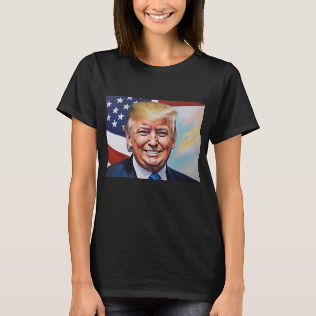 Camiseta Donald Trump Para O Presidente 2024 (Frente)