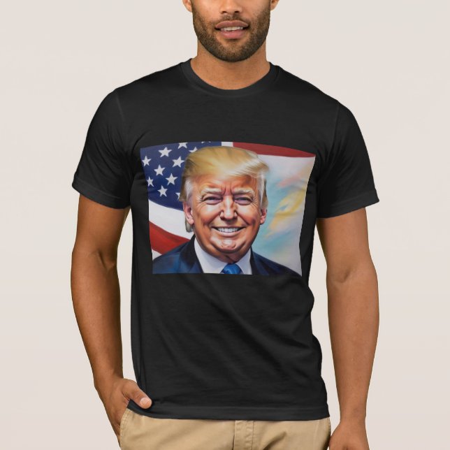Camiseta Donald Trump Para O Presidente 2024 (Frente)