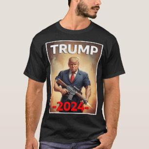 Camiseta Donald Trump Para O Presidente 2024 - Maga