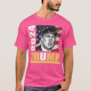 Camiseta Donald Trump Para Presidente. Eleições 2024. Votem