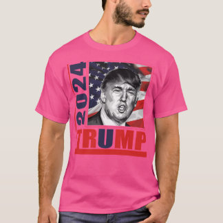 Camiseta Donald Trump Para Presidente. Eleições 2024. Votem