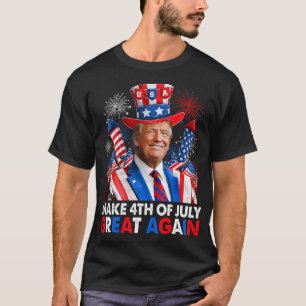 Camiseta Donald Trump Patriótico Serviço De Fogo Torna 4 De