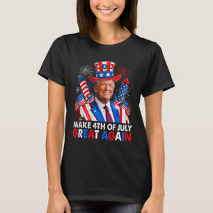 Camiseta Donald Trump Patriótico Serviço De Fogo Torna 4 De