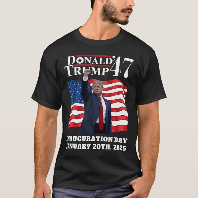 Camiseta Donald Trump Presidente Inauguração Dia 2025 Victo (Frente)