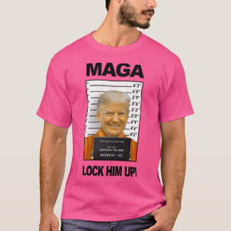Camiseta Donald Trump Prisão Mugshot Moron 45