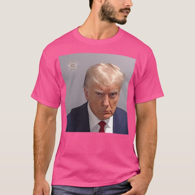 Camiseta Donald Trump Prison Mugshot (Frente)