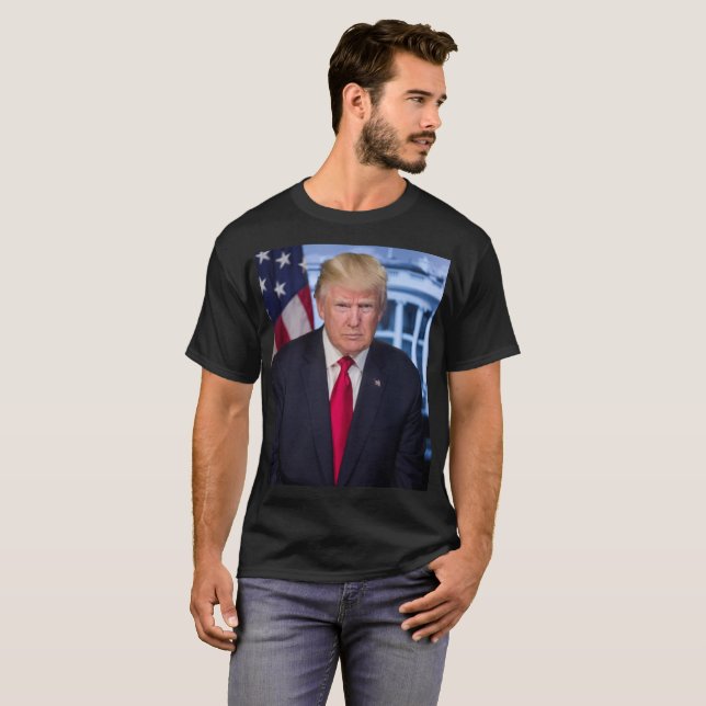 Camiseta Donald Trump Retrato Presidencial Oficial (Frente Completa)