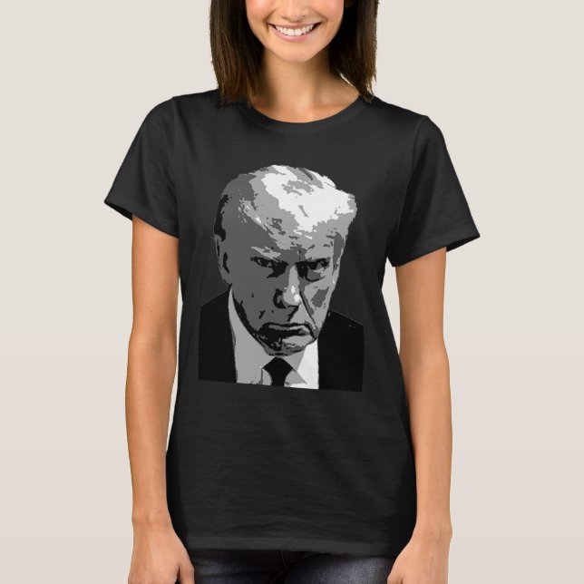 Camiseta Donald Trump Significa Mug Shot (Frente)