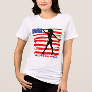 CAMISETA DONALD TRUMP - SIM, SOU UMA GAROTA TRUMP