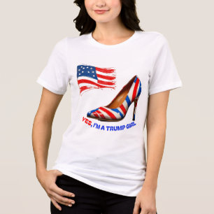 CAMISETA DONALD TRUMP - SIM, SOU UMA GAROTA TRUMP