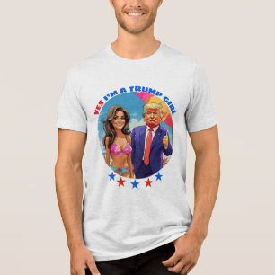 CAMISETA DONALD TRUMP... SIM, SOU UMA GAROTA TRUMP