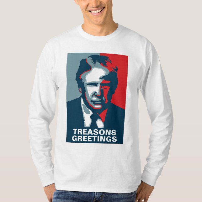 Camiseta Donald Trump Sweatshirt de Natal Feio (Frente)