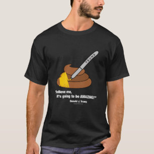 Camiseta Donald Trump tenta cobrir s#%t com uma caneta do