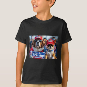 Camiseta Donald Trump Torna Os Cães Seguros Novamente Red H