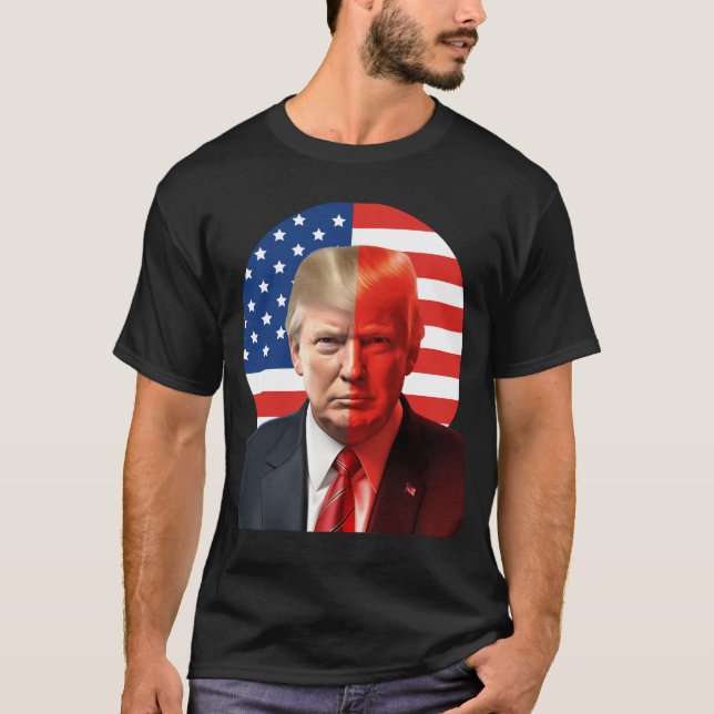 Camiseta Donald Trump Triumph Fist Pump 2024 Tee (Frente)