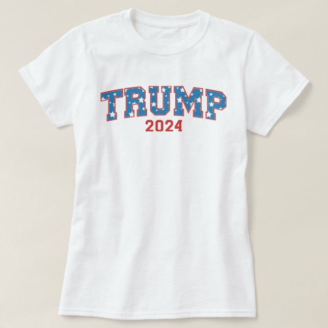 Camiseta Donald Trump - Trump 2024 Keep America Excelente (Frente do Design)