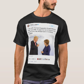 Camiseta Donald Trump Tweet - Angela Merkel