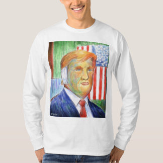 Camiseta Donald Trump Van Gogh Long Sleeve shirt