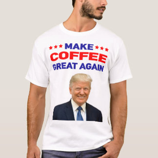 Camiseta Donald Trump vintage faz excelente de café novamen