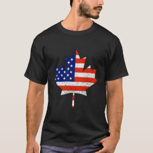 Camiseta Donativo De Folha De Bandeira Canadense Maple Leaf