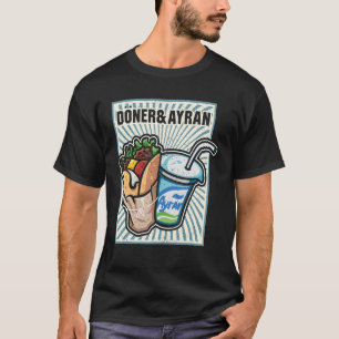 Camiseta Doner Kebab Ayran Turco Cuisine Fastfood Dürüm