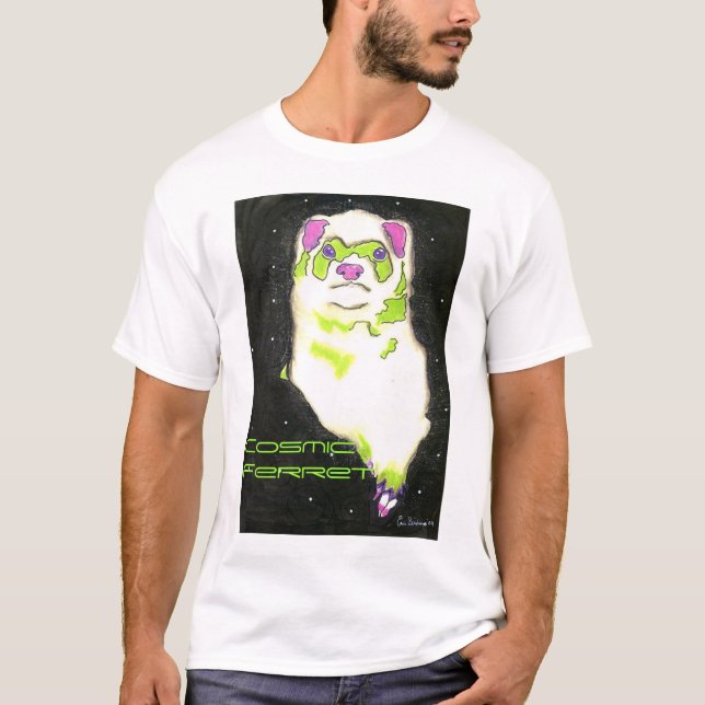 Camiseta Doninha cósmica (Frente)