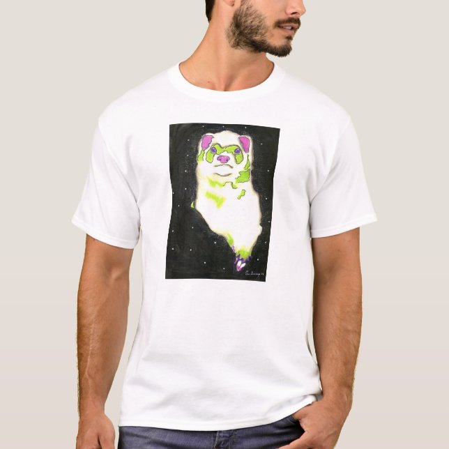 Camiseta Doninha cósmica (imagem menor sem texto) (Frente)