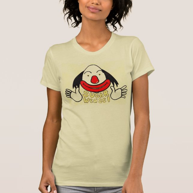 Camiseta Doninhas do açúcar a cara dos desenhos animados do (Frente)