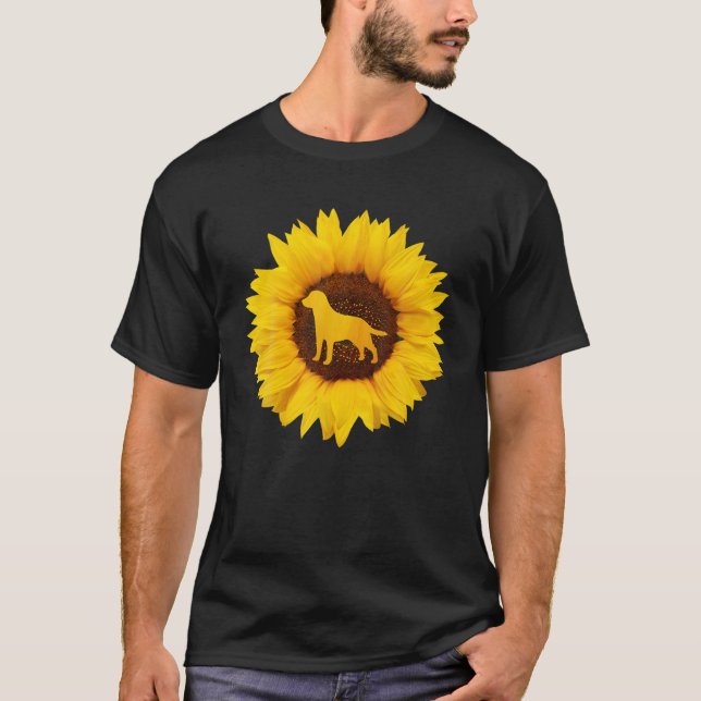 Camiseta Donker Gift For Women Men Dog Pup Puppy Sunflower (Frente)