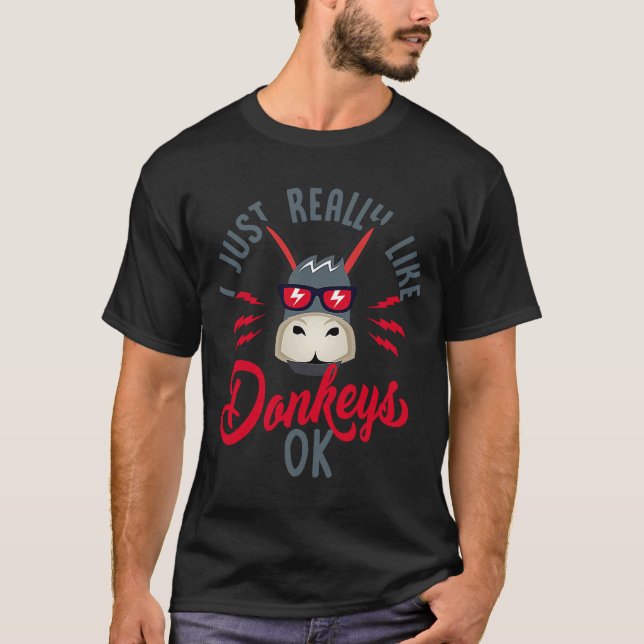 Camiseta Donkey com aspas me faz sorrir (Frente)
